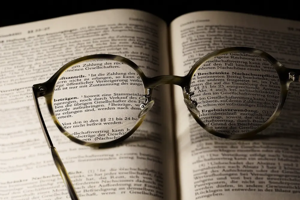 books and glasses